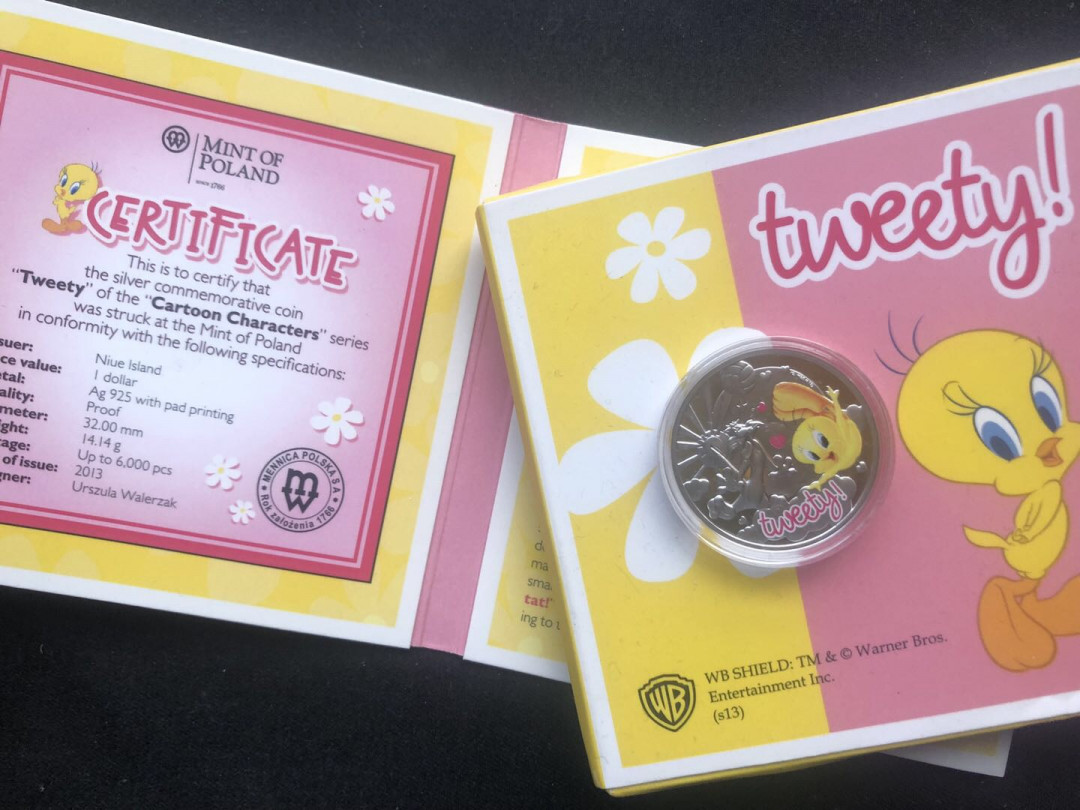 【币观天下】第八十六期钱币拍卖 【纽埃】2013年的翠迪卡通银币