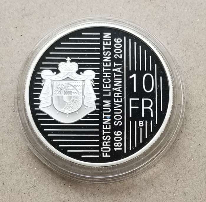 【币观天下】第八十六期钱币拍卖 列支敦士登2006年10法郎纪念银币