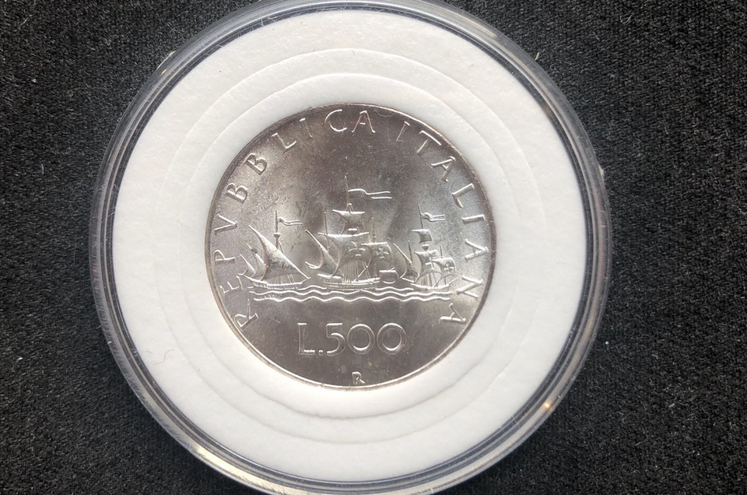 【币观天下】第八十六期钱币拍卖 【意大利】意大利500里拉帆船银币