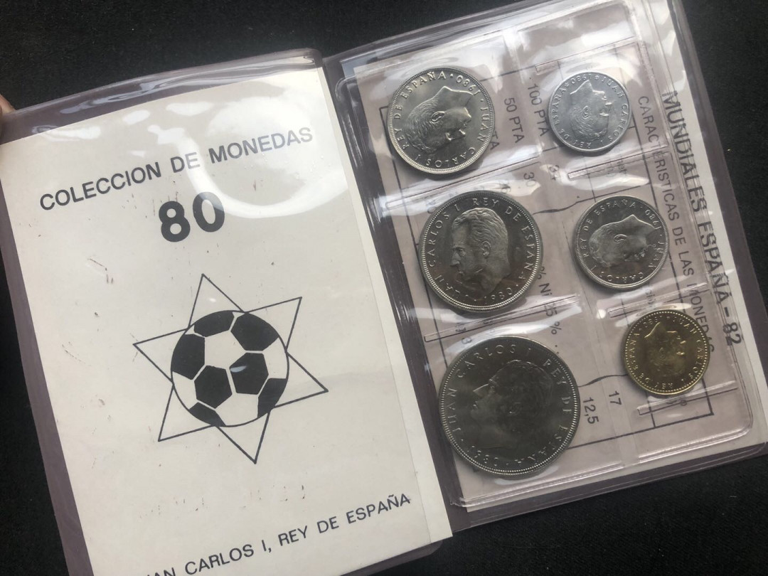 【币观天下】第八十六期钱币拍卖 【西班牙】西班牙1980世界杯套币6枚