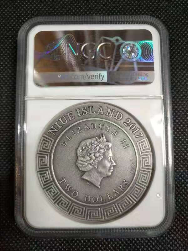 【币观天下】第八十六期钱币拍卖 【纽埃】2017高浮雕系列第一枚战神