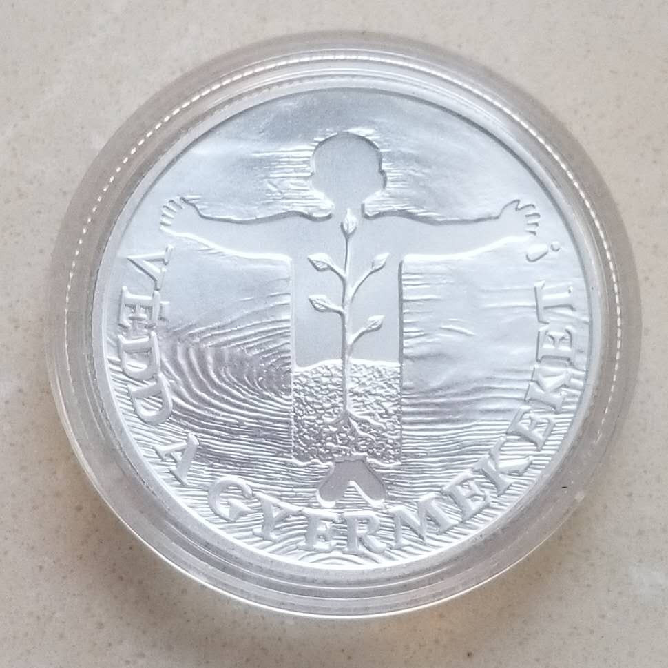 【币观天下】第八十六期钱币拍卖 匈牙利1989年联合国儿童基金会银币