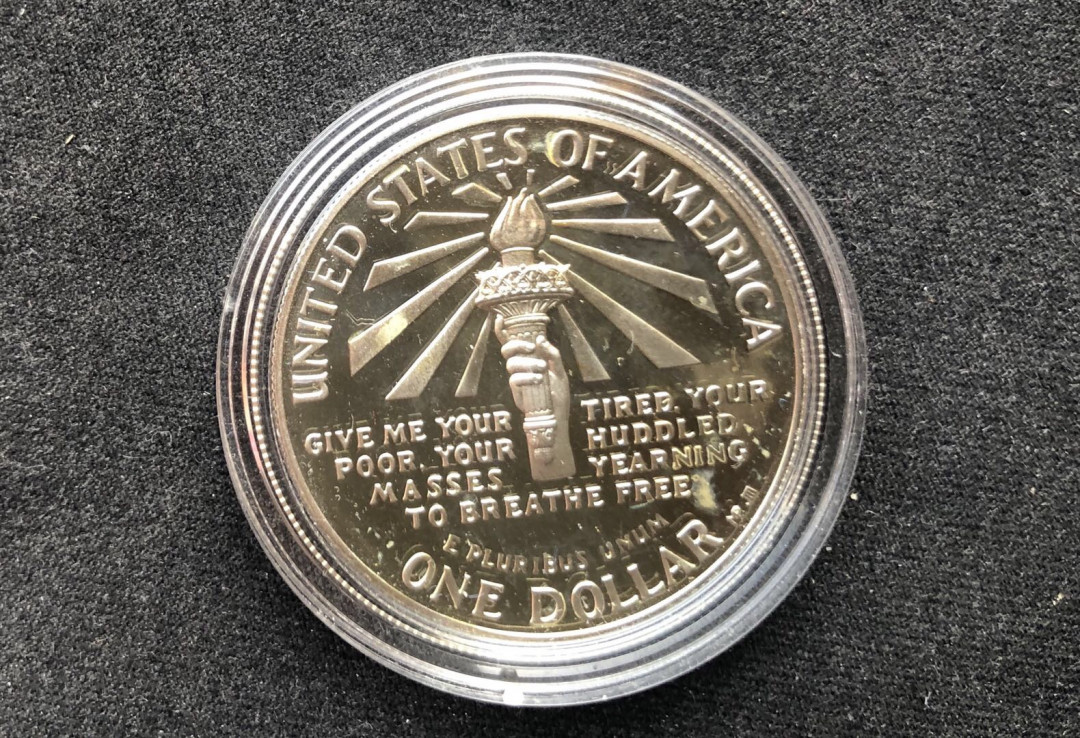 【币观天下】第八十六期钱币拍卖 【美国】1986年自由女神银币