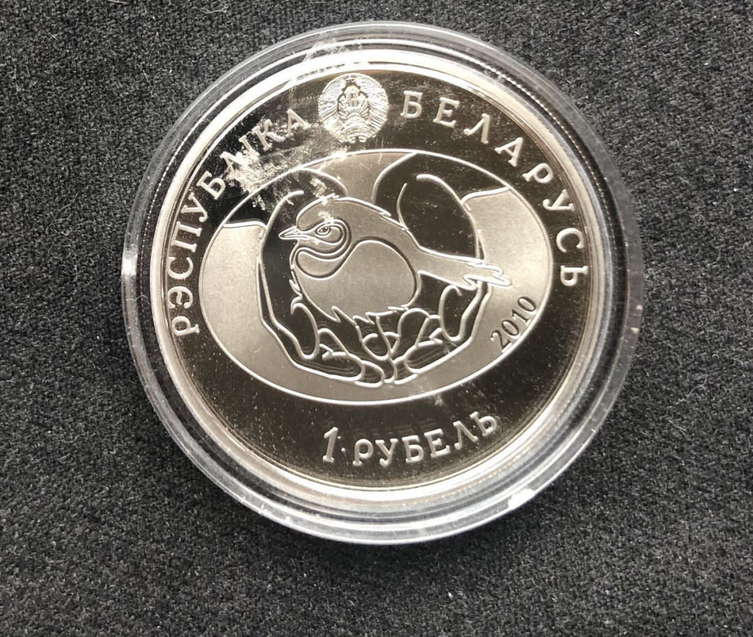 【币观天下】第八十六期钱币拍卖 【白俄罗斯】  白俄罗斯2010年红隼1卢布镍币