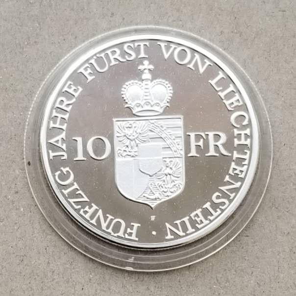 【币观天下】第八十六期钱币拍卖 列支敦士登1988年10法郎纪念银币