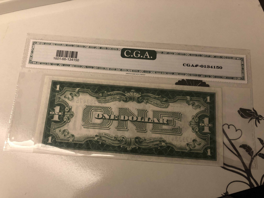 【收藏联盟】第105期拍卖 美国 1928年 1美金 CGA66EPQ 绝品