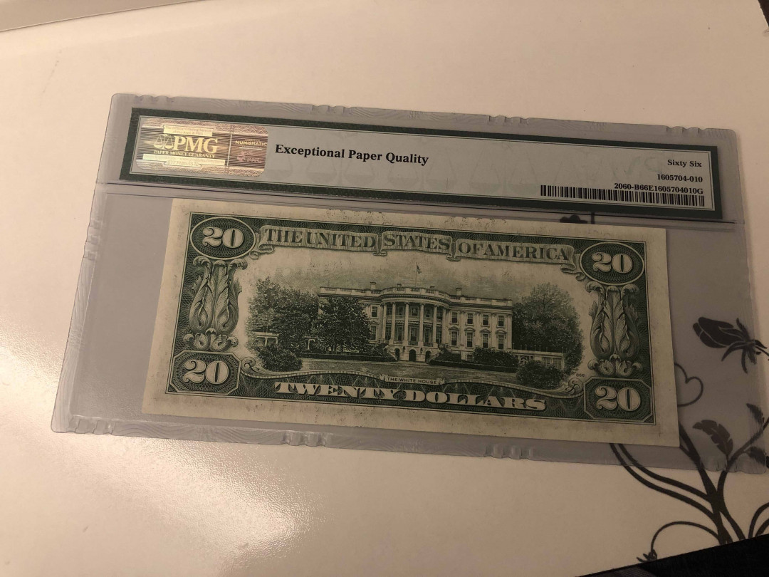 【收藏联盟】第105期拍卖 美国 1950年 20美金 PMG66EPQ 绝品