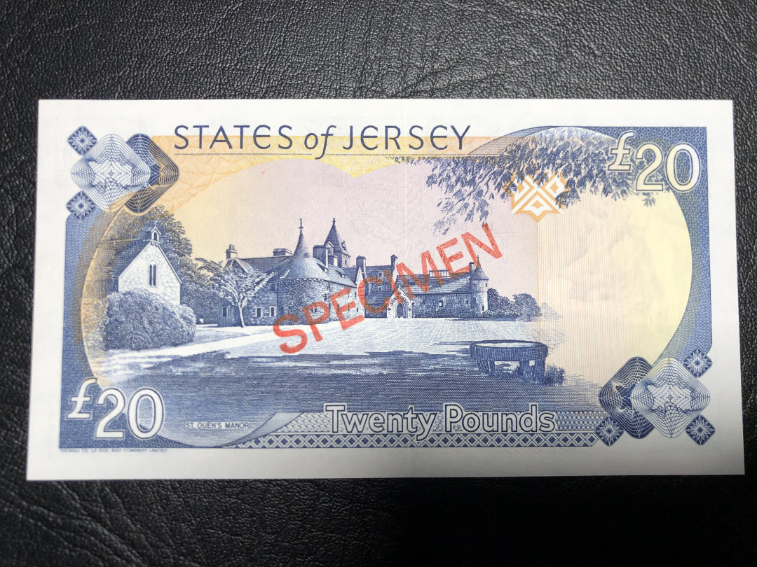 《外钞收藏家》第七十二期拍卖 泽西20镑 全新unc 冠号KC000000