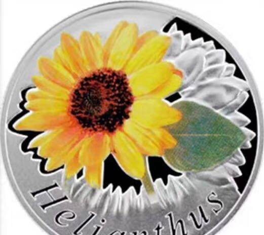 【币观天下】第八十七期钱币拍卖 【白俄罗斯】2013白俄罗斯向日葵银币