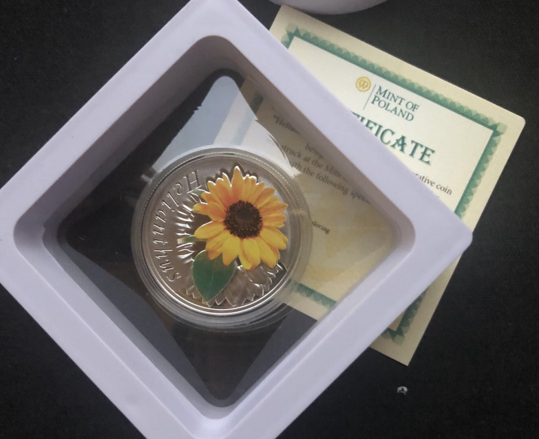 【币观天下】第八十七期钱币拍卖 【白俄罗斯】2013白俄罗斯向日葵银币