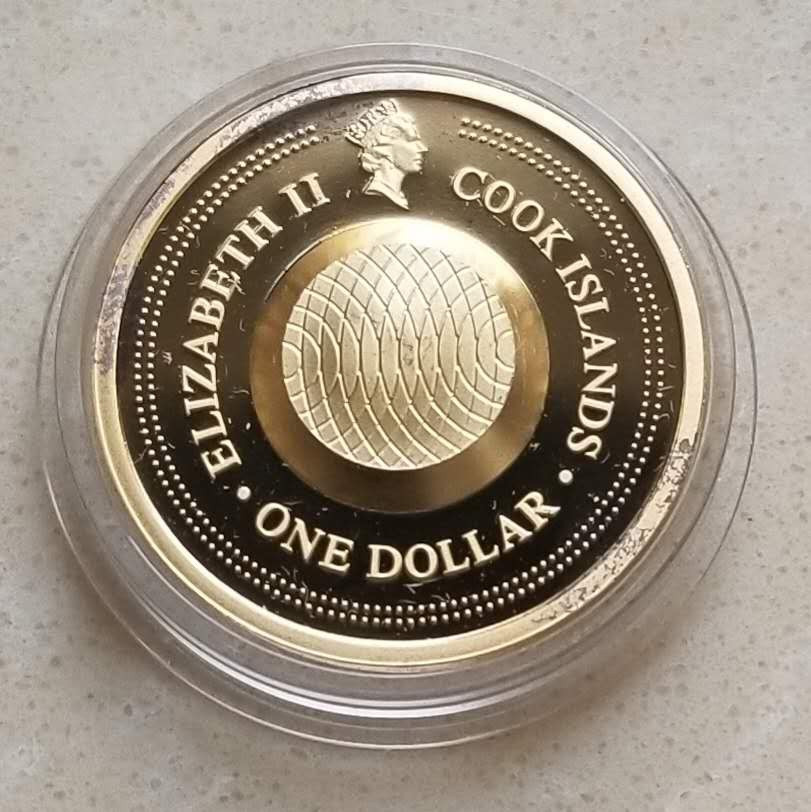 【币观天下】第八十七期钱币拍卖 获奖币库克2003年宝石盒子十二星座白羊座镀金银币