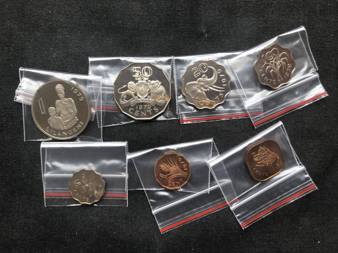 【币观天下】第八十七期钱币拍卖 【斯威兰登】1979年精制套币8枚