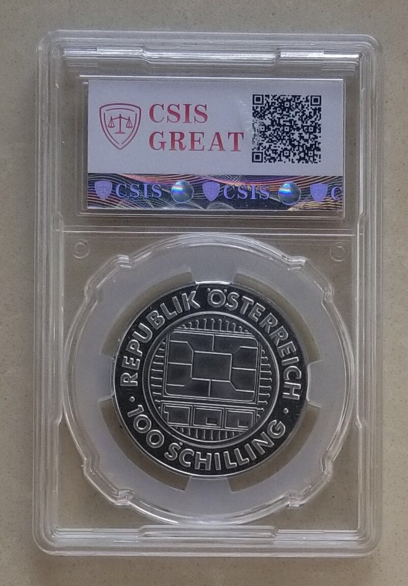 【币观天下】第八十七期钱币拍卖 奥地利2000年千禧年银钛双金属纪念币