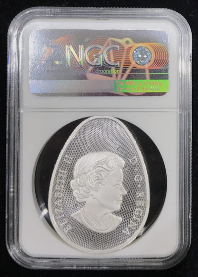 【随心拍&GetCoins】现代金银币拍卖第三十七期 加拿大2019年恐龙蛋系列孵化的鸭嘴龙夜光银币NGC70首期蓝标