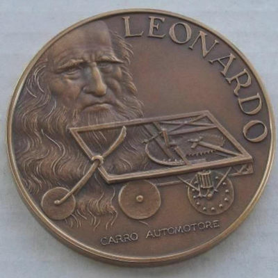 【随心拍&GetCoins】现代金银币拍卖第三十七期 意大利“达芬奇”纪念铜章+镀银章两枚