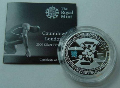 【随心拍&GetCoins】现代金银币拍卖第三十七期 英国2012年伦敦奥运会倒计时纪念银币