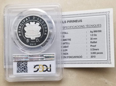 【随心拍&GetCoins】现代金银币拍卖第三十七期 克劳斯获奖币!安道尔2010年棕熊纪念银币PCGS69带证书