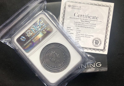 【随心拍&GetCoins】现代金银币拍卖第三十七期 【纽埃】2018采矿系列第一枚【陨石币】