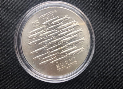 【随心拍&GetCoins】现代金银币拍卖第三十七期 【芬兰】芬兰1979年图尔库建城750周年25马克银币