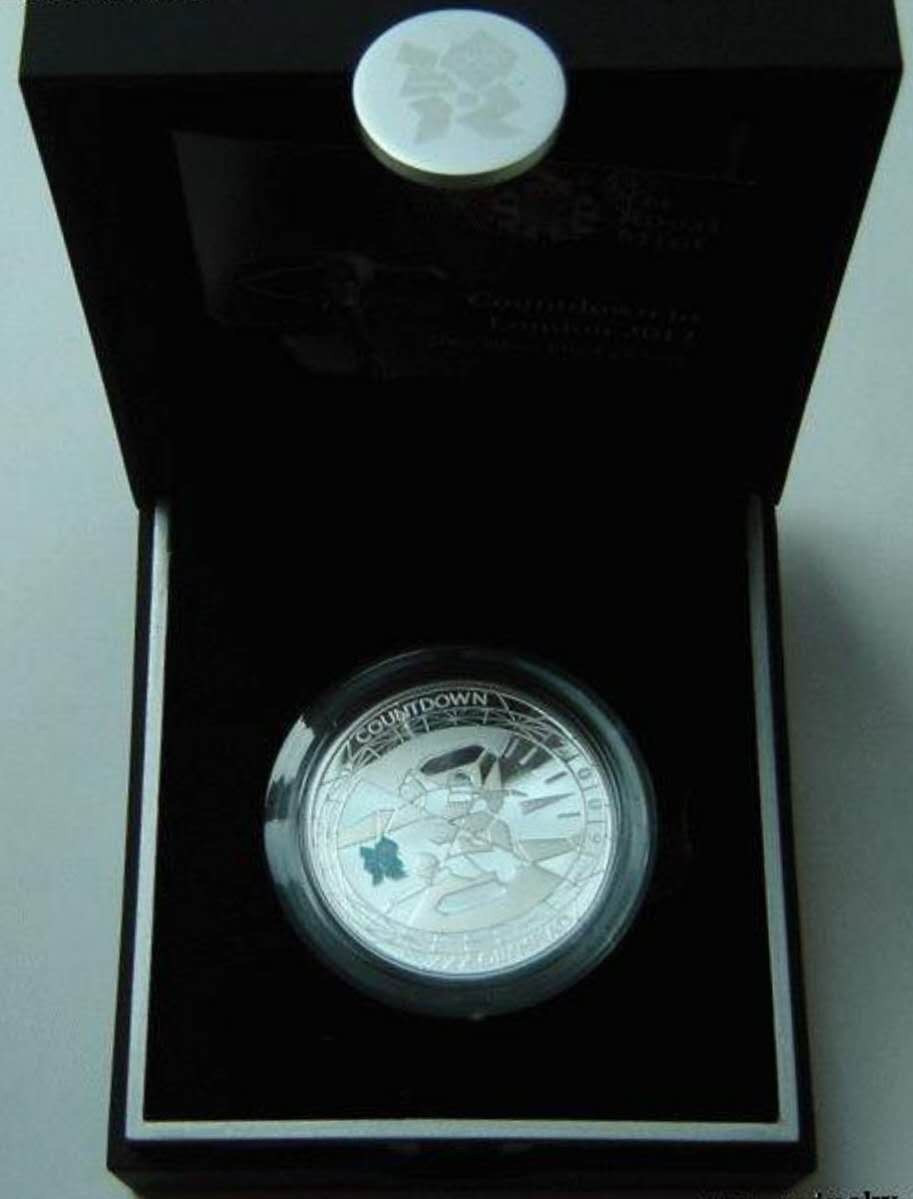 【随心拍&GetCoins】现代金银币拍卖第三十七期 英国2012年伦敦奥运会倒计时纪念银币