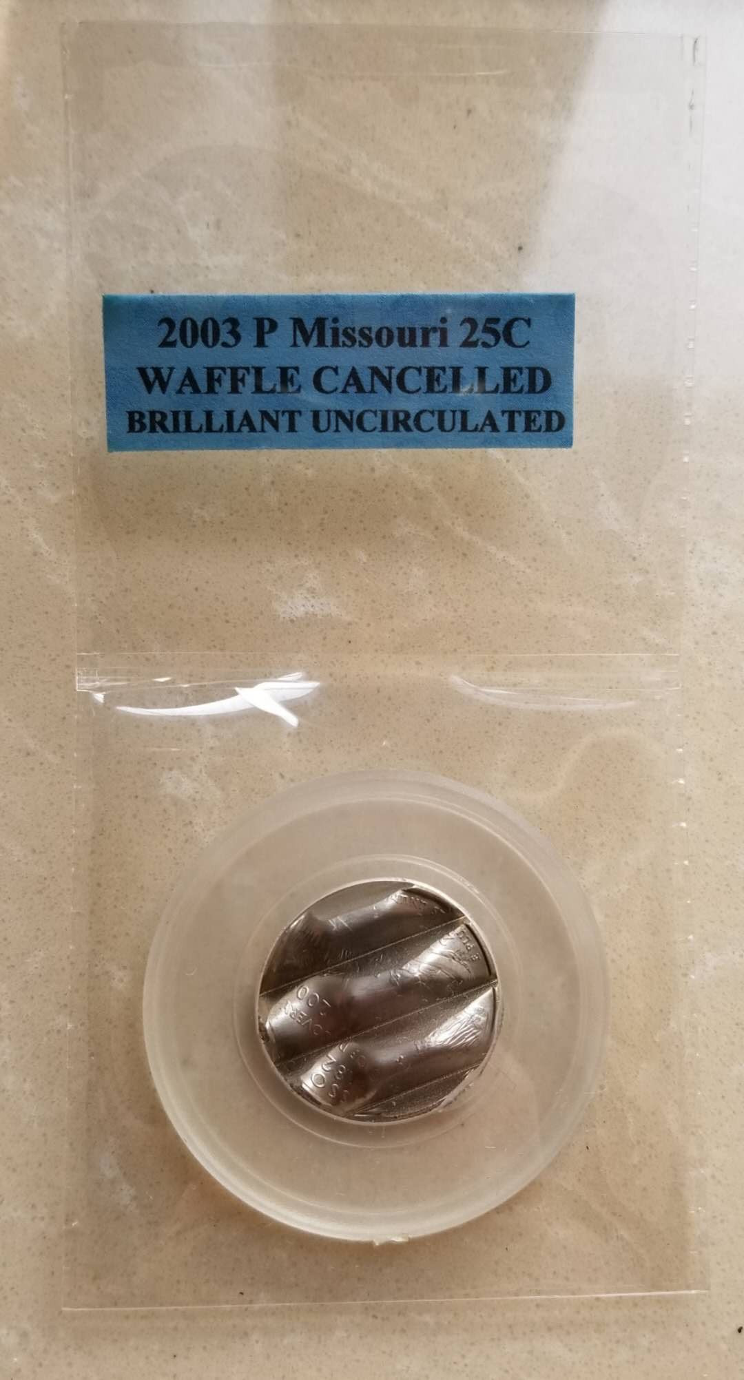 【币观天下】第八十八期钱币拍卖 美国Global公司销毁硬币-2003年25分密西西比1枚