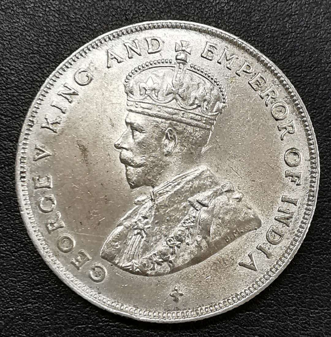 凡希社世界钱币微拍第一百期 1920海鲜殖民地乔五壹圆UNC光度一流！