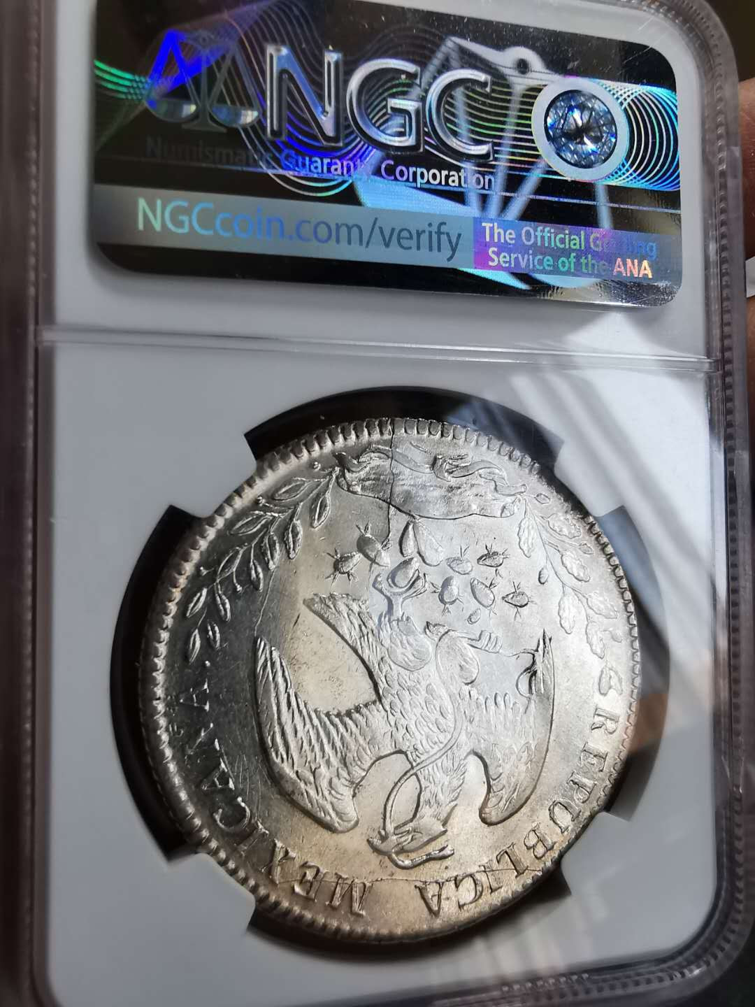 凡希社世界钱币微拍第一百期 1879CN墨西哥鹰洋NGC-AU58