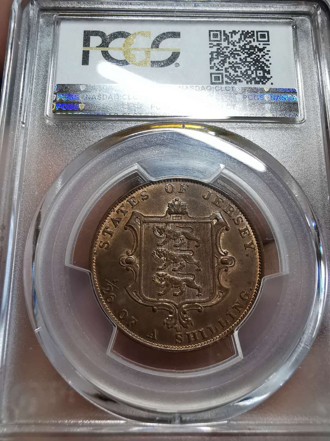 凡希社世界钱币微拍第一百期 1851泽西岛小维1/26先令PCGS-MS64