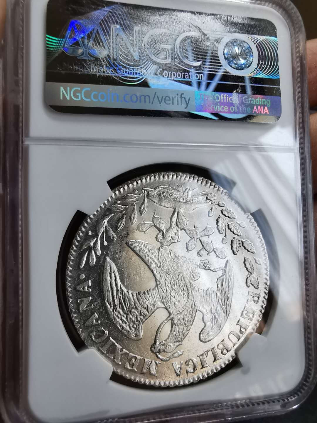 凡希社世界钱币微拍第一百期 1853/2GO墨西哥鹰洋NGC-MS62