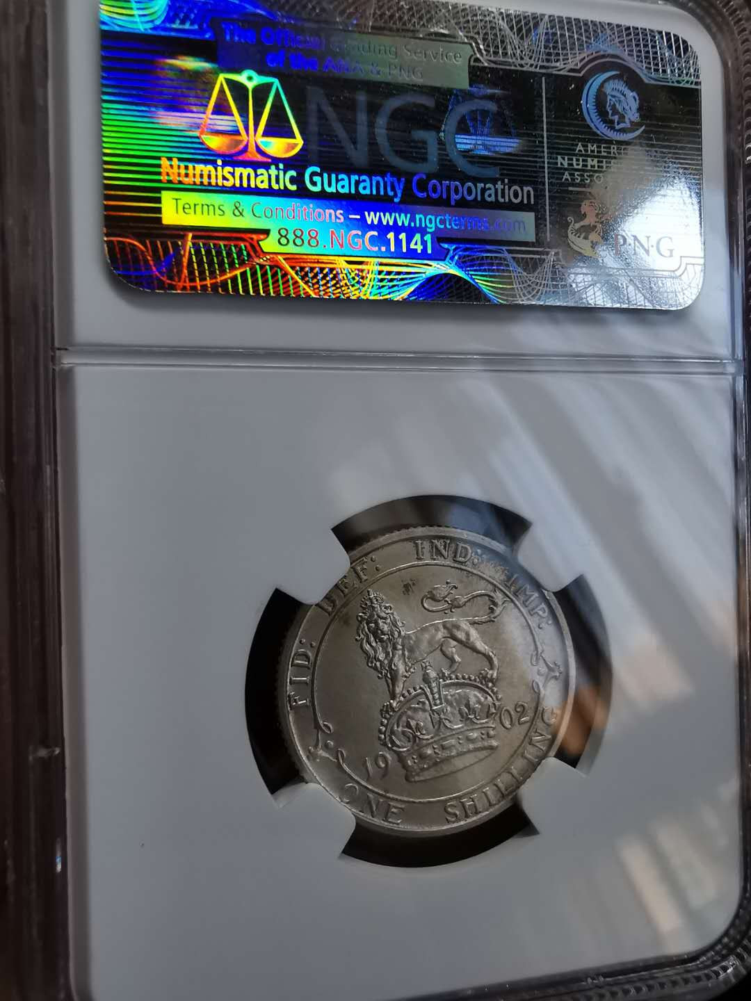 凡希社世界钱币微拍第一百期 1902英国精铸先令NGC-PF60