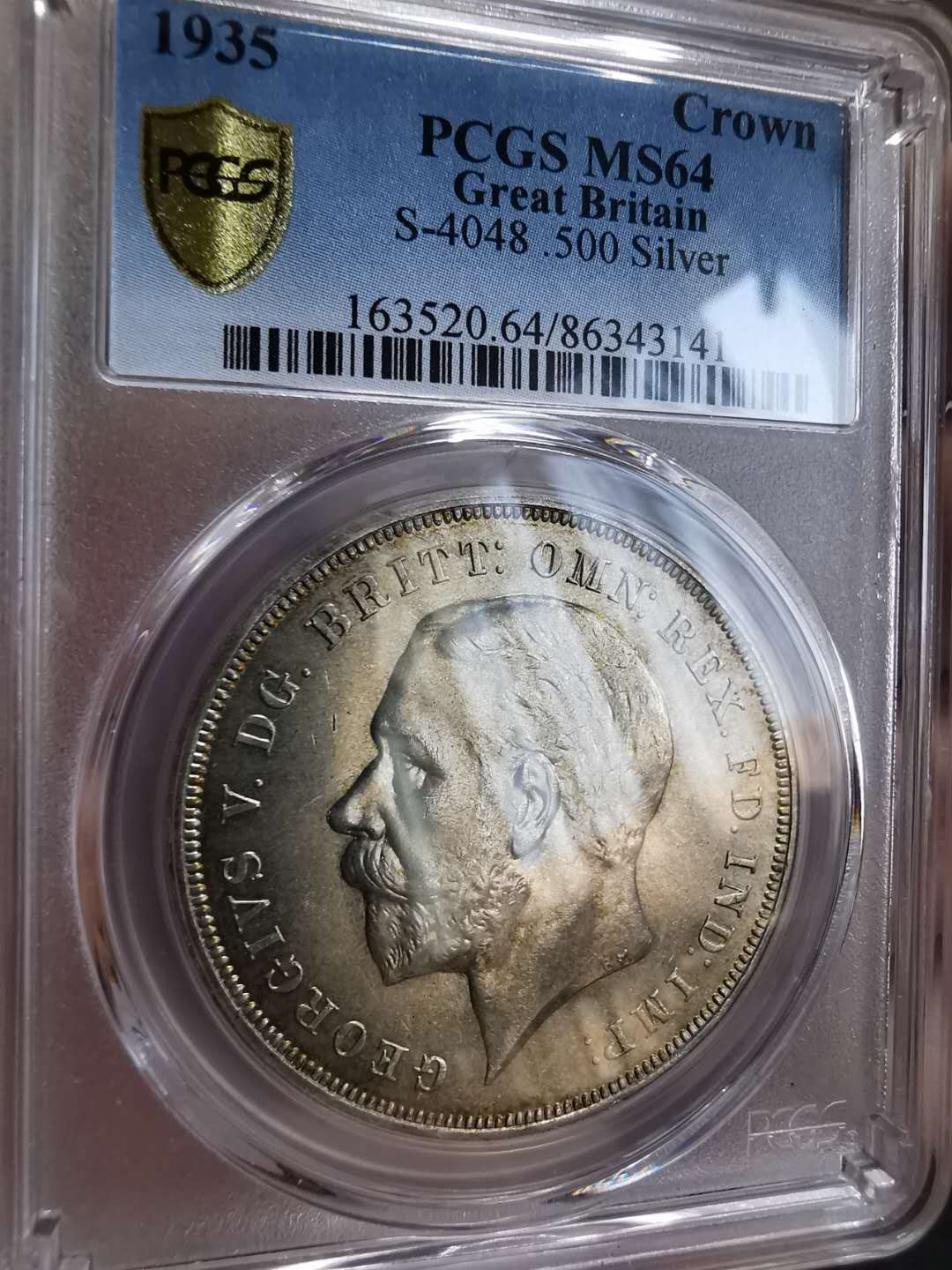 凡希社世界钱币微拍第一百期 1935英国木马马剑PCGS-MS64