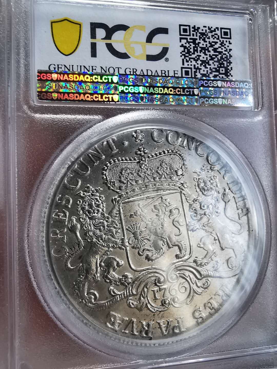 凡希社世界钱币微拍第一百期 1766荷兰大马剑PCGS-AUD
