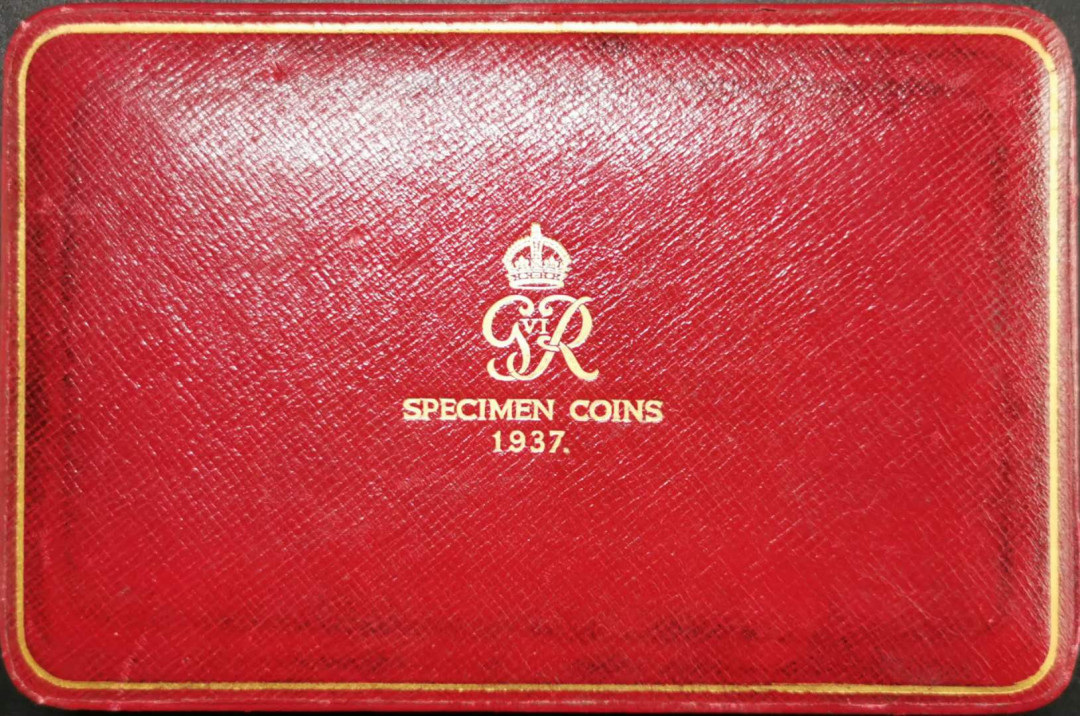 凡希社世界钱币微拍第一百期 1937英国乔六精铸PS缺克朗原盒