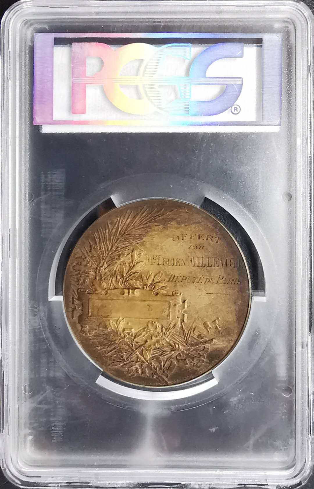 凡希社世界钱币微拍第一百期 1880法国夏尔皮耶女神大铜章PCGS-SP63