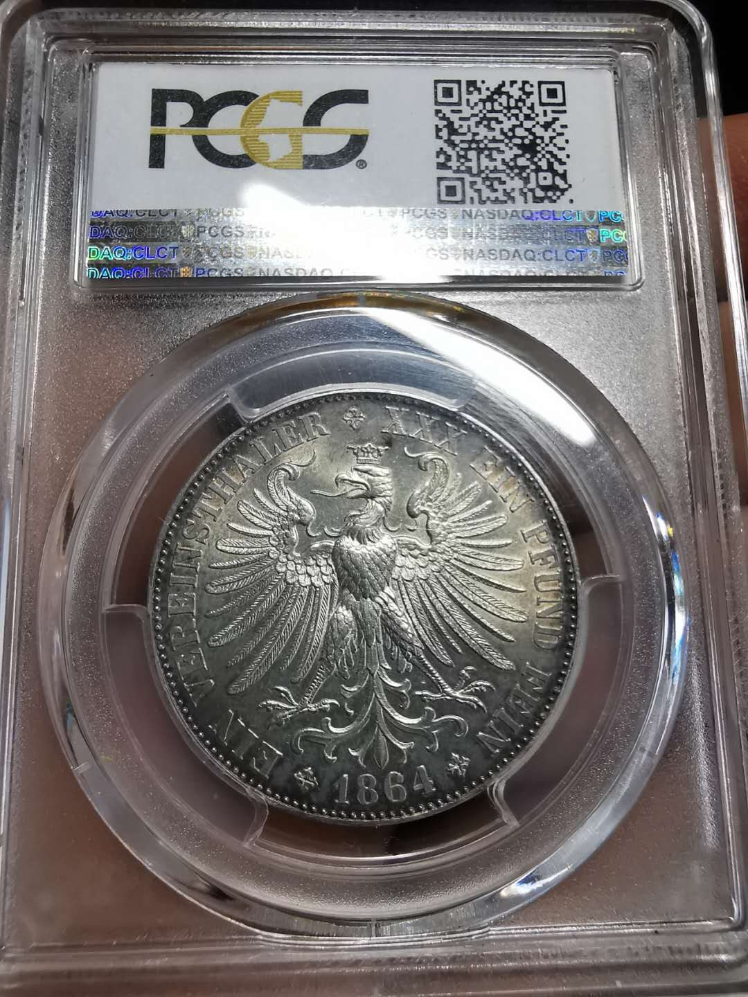 凡希社世界钱币微拍第一百期 1864法兰克福少女泰勒PCGS-MS62