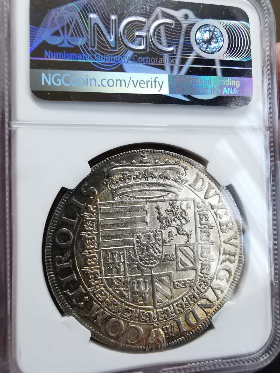 凡希社世界钱币微拍第一百期 荐！1564-95奥地利利奥波德泰勒大银NGC-MS61收藏级！