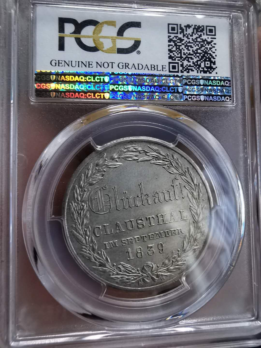 凡希社世界钱币微拍第一百期 1839汉诺威国王参观造币厂纪念泰勒PCGS-UNCD