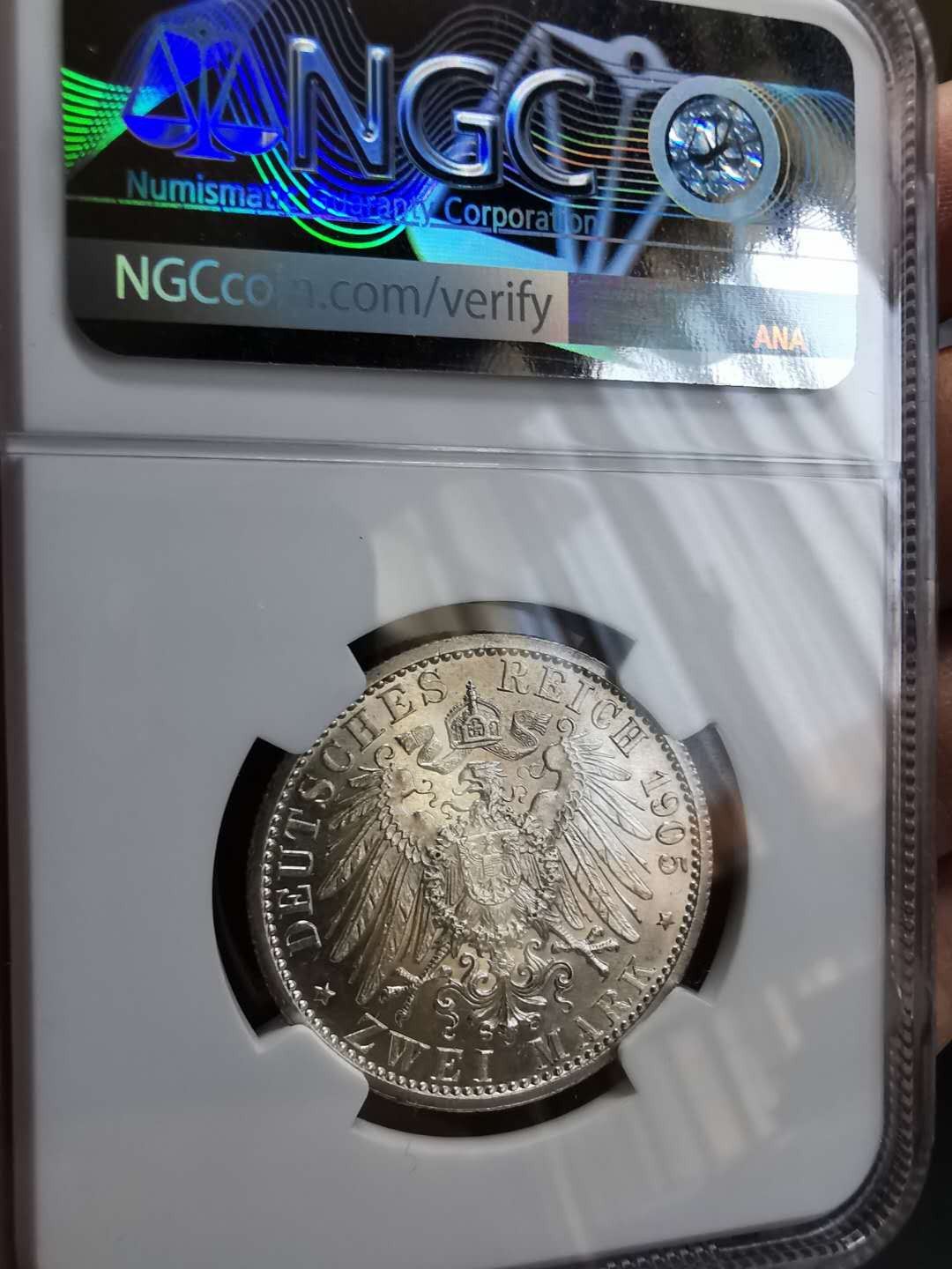 凡希社世界钱币微拍第一百期 1902施瓦茨堡2马克NGC-MS62