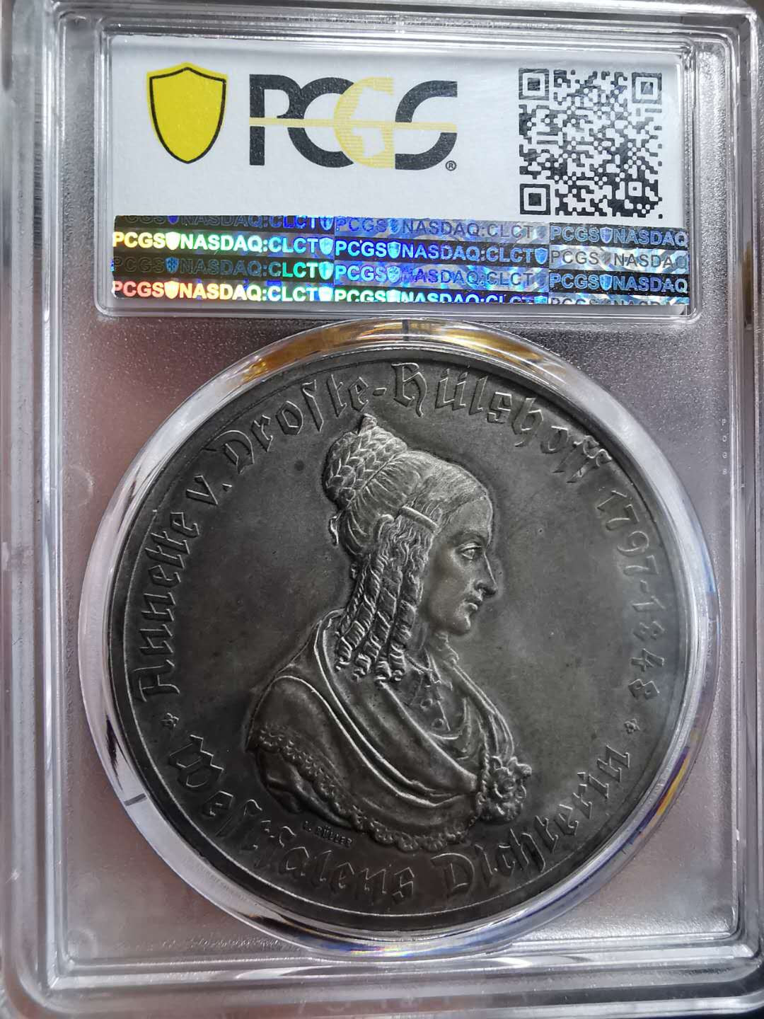 凡希社世界钱币微拍第一百期 威斯特伐利亚通胀女像币章PCGS-SP62
