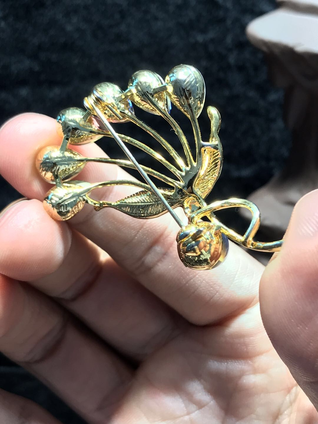 多米尼加琥珀专场 多米尼加蓝珀胸针胸花