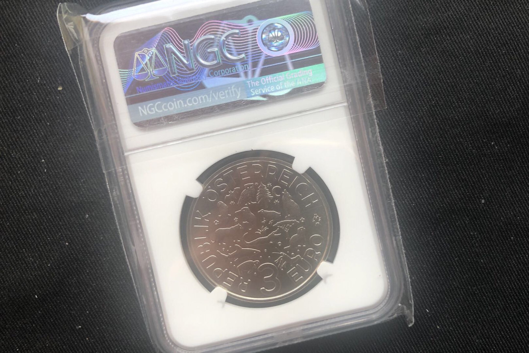 【随心拍&GetCoins】现代金银币拍卖第三十八期 【奥地利】夜光动物系列青蛙【蓝标ngc70】