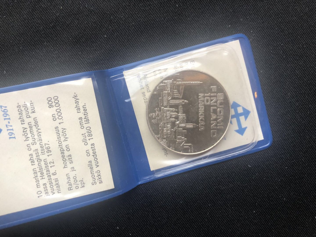【随心拍&GetCoins】现代金银币拍卖第三十八期 【芬兰】1971年芬兰欧洲田径运动会10马克24.2克纪念银币