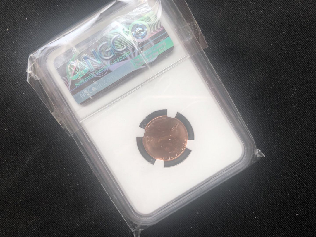 【随心拍&GetCoins】现代金银币拍卖第三十八期 【美国】2019年1美分蓝标ngc66