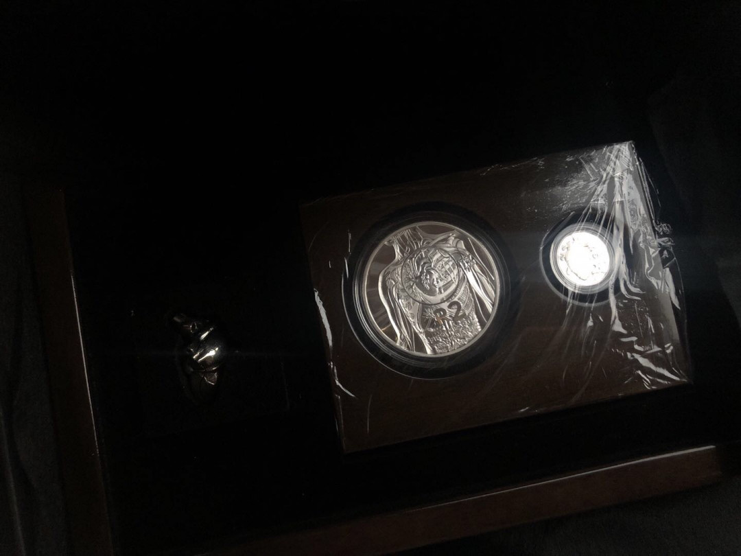 【随心拍&GetCoins】现代金银币拍卖第三十八期 【南非】获奖币大小心脏+模型套装【盒证齐全】