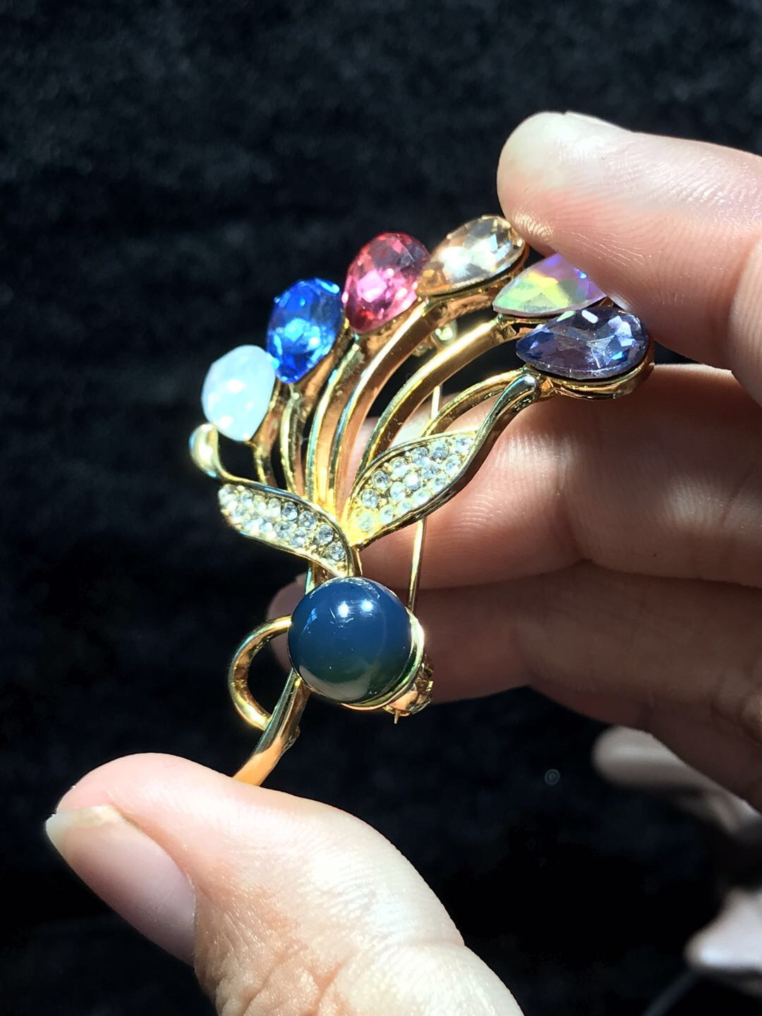 多米尼加琥珀专场 多米尼加蓝珀胸针胸花