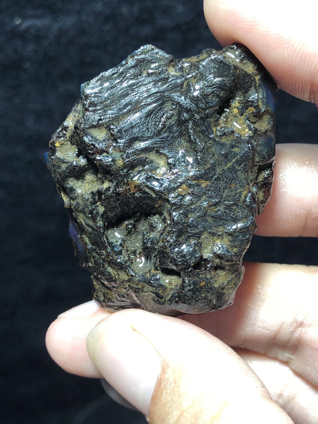 多米尼加琥珀专场 多米尼加蓝珀原石（稀有红皮料）