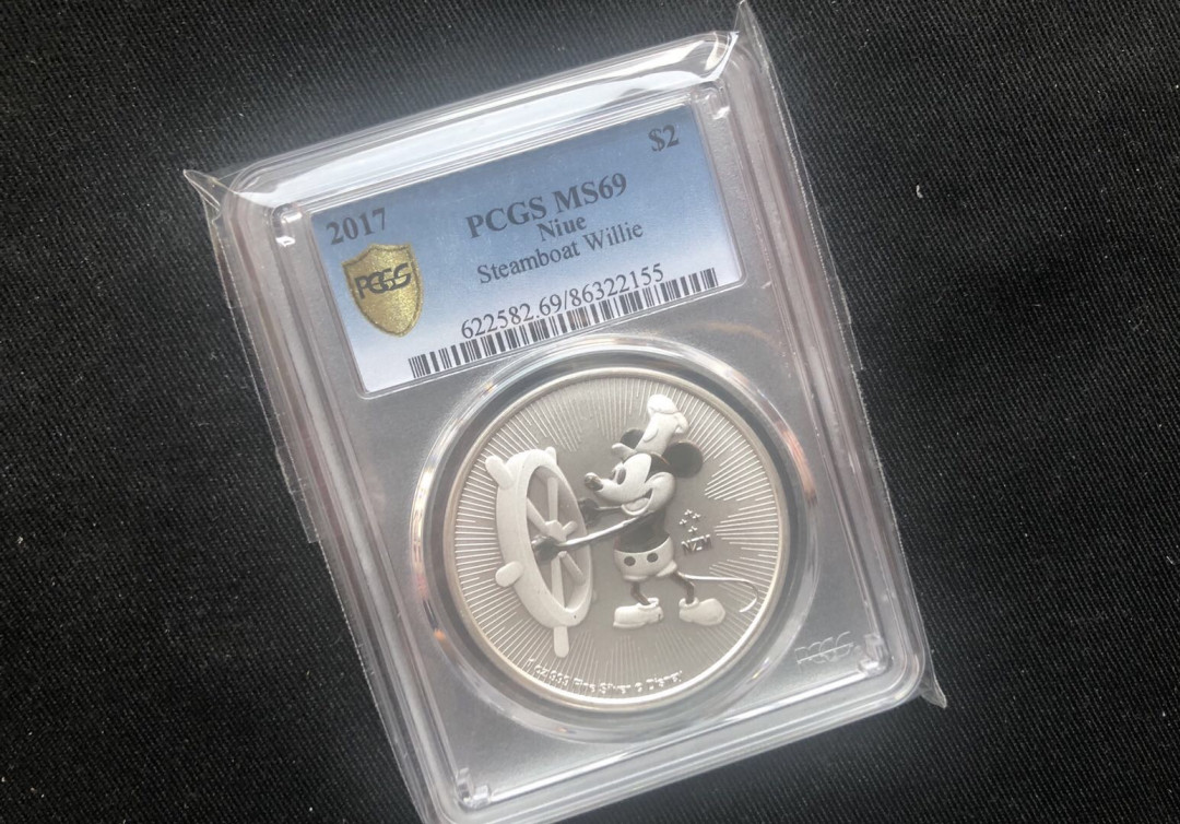 【随心拍&GetCoins】现代金银币拍卖第三十八期 【纽埃】2017年米老鼠银币pcgs69