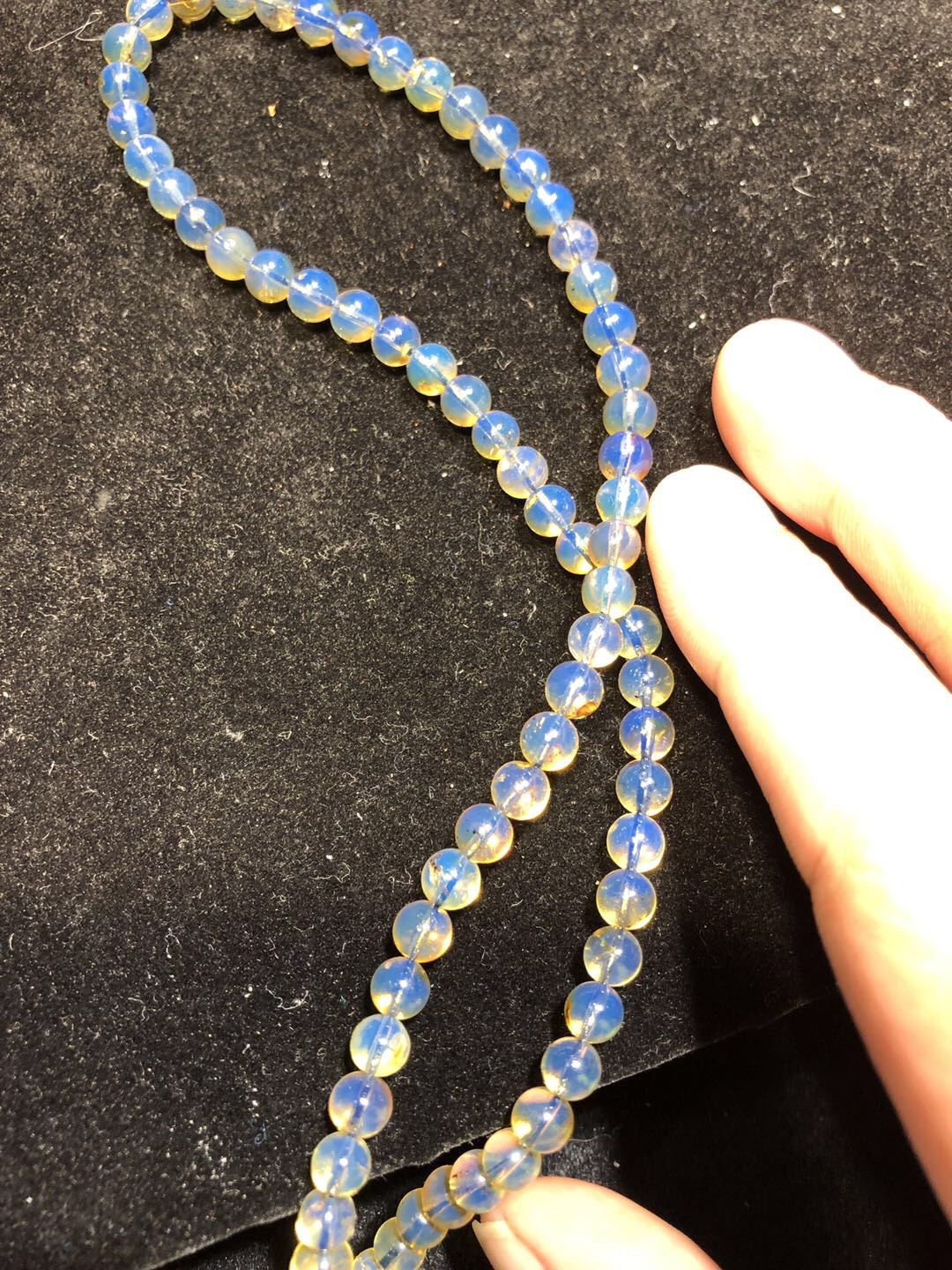 多米尼加琥珀、缅甸天然琥珀拼拍专场 多米尼加天然蓝珀108串珠