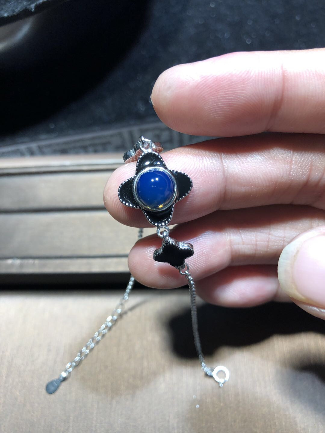 多米尼加琥珀、缅甸天然琥珀拼拍专场 多米尼加蓝珀手链