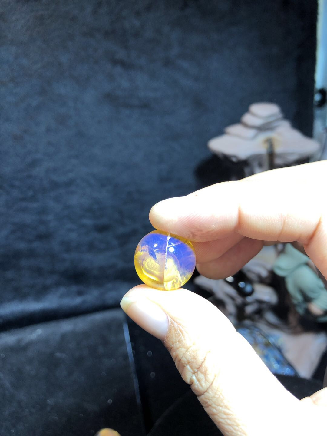 缅甸精品琥珀专场 收藏级缅甸天然琥珀圆珠（内含🥚圆形包裹体）